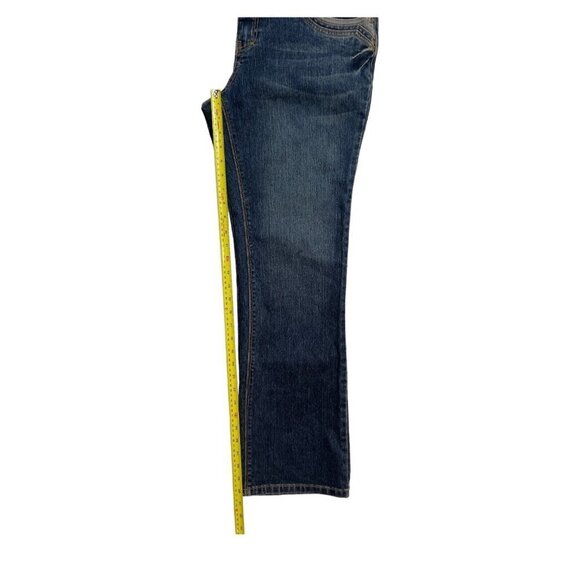 CATO PREMIUM Women's Denim Jeans Size 10 Petite Mid-Rise Boot Cut Deco Pockets - Picture 13 of 15